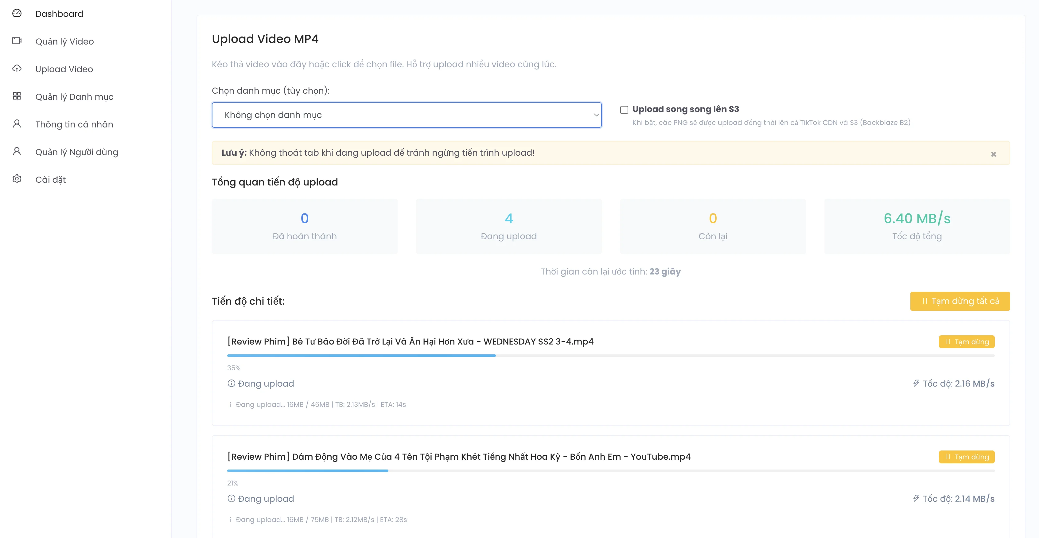 Tool streaming HLS CDN TikTok