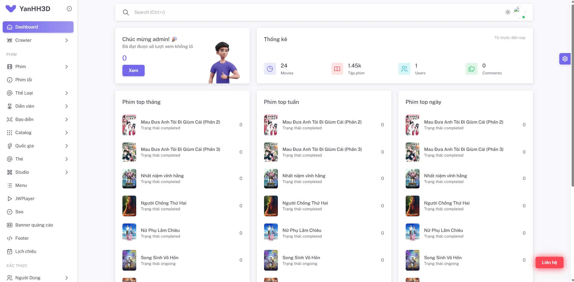 Theme phim Yanhh3D tích hợp cào 3 nguồn - Image 2