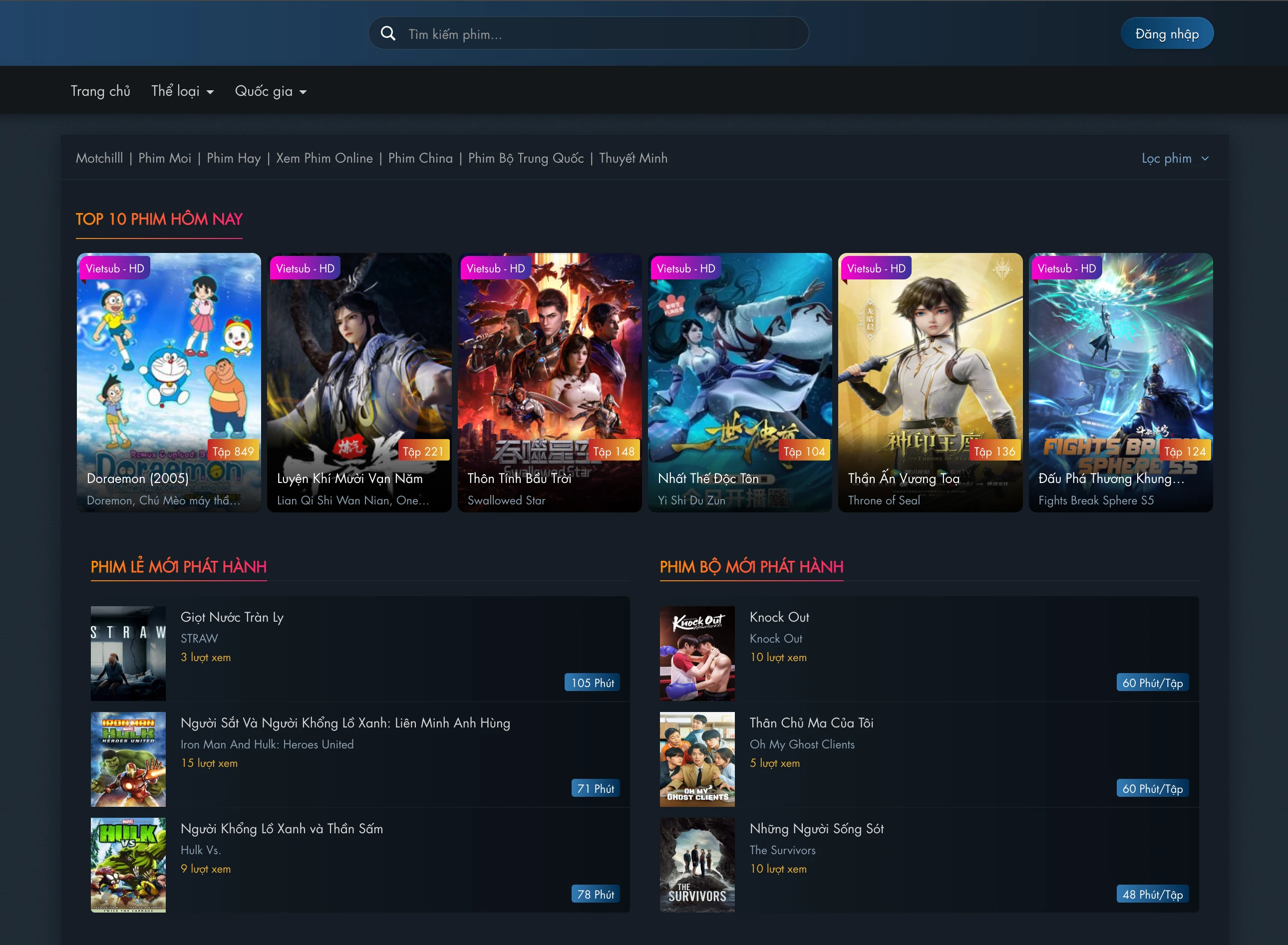 Theme phim Halim OPhim CMS Laravel - Image 3