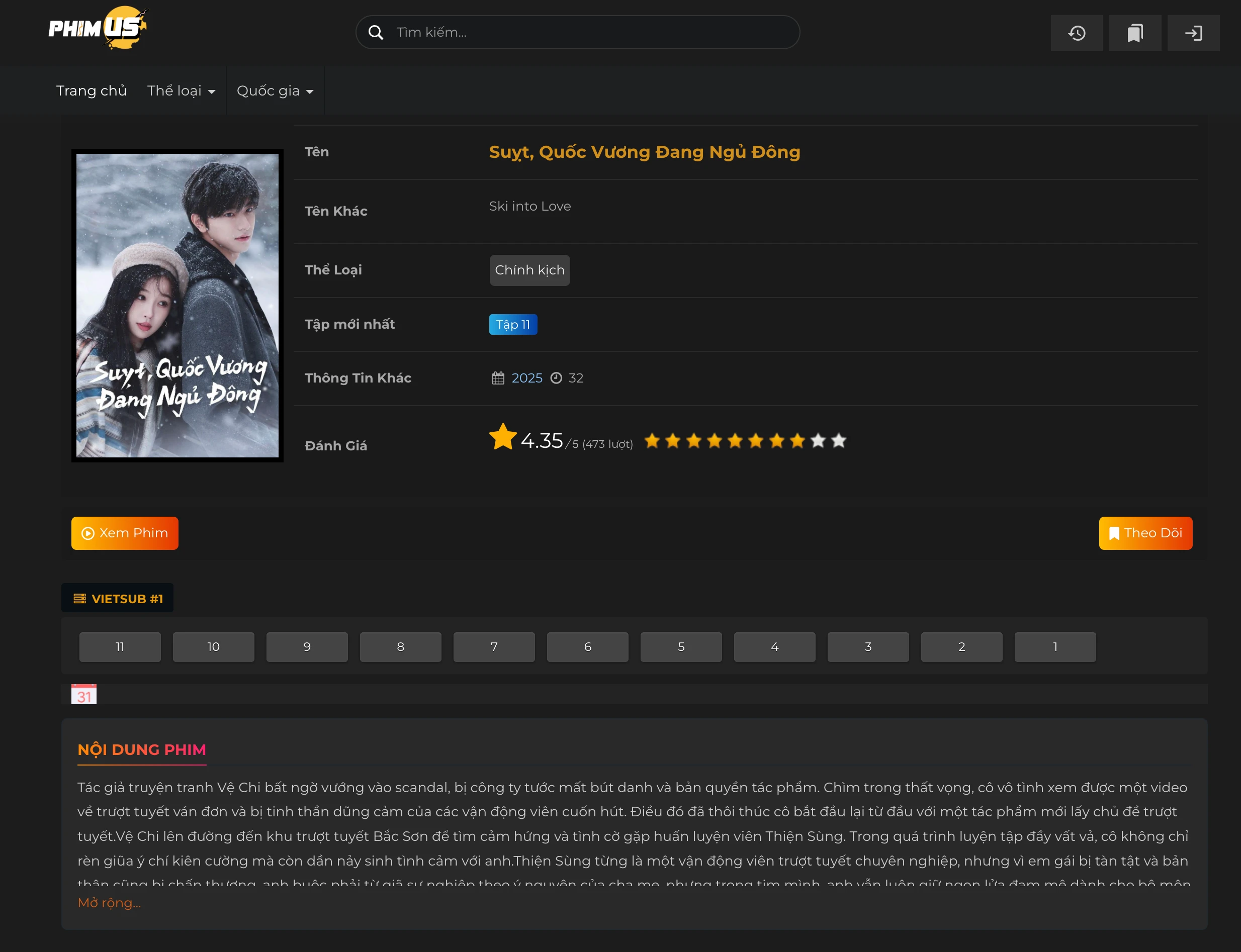 Theme Phim 2 OPhimcms chạy laravel