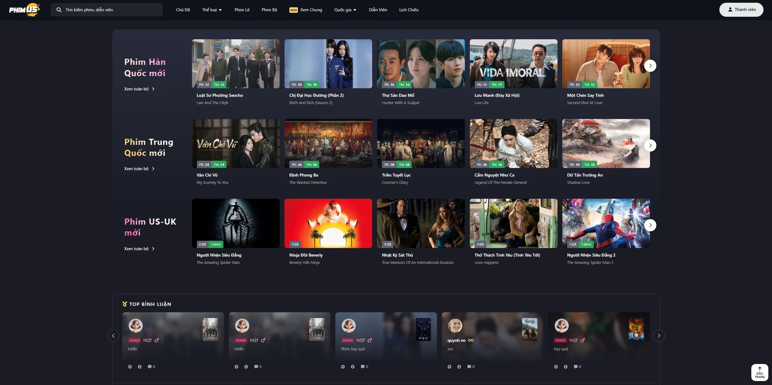 Full source Rophim CMS giống website Rophim - Image 3