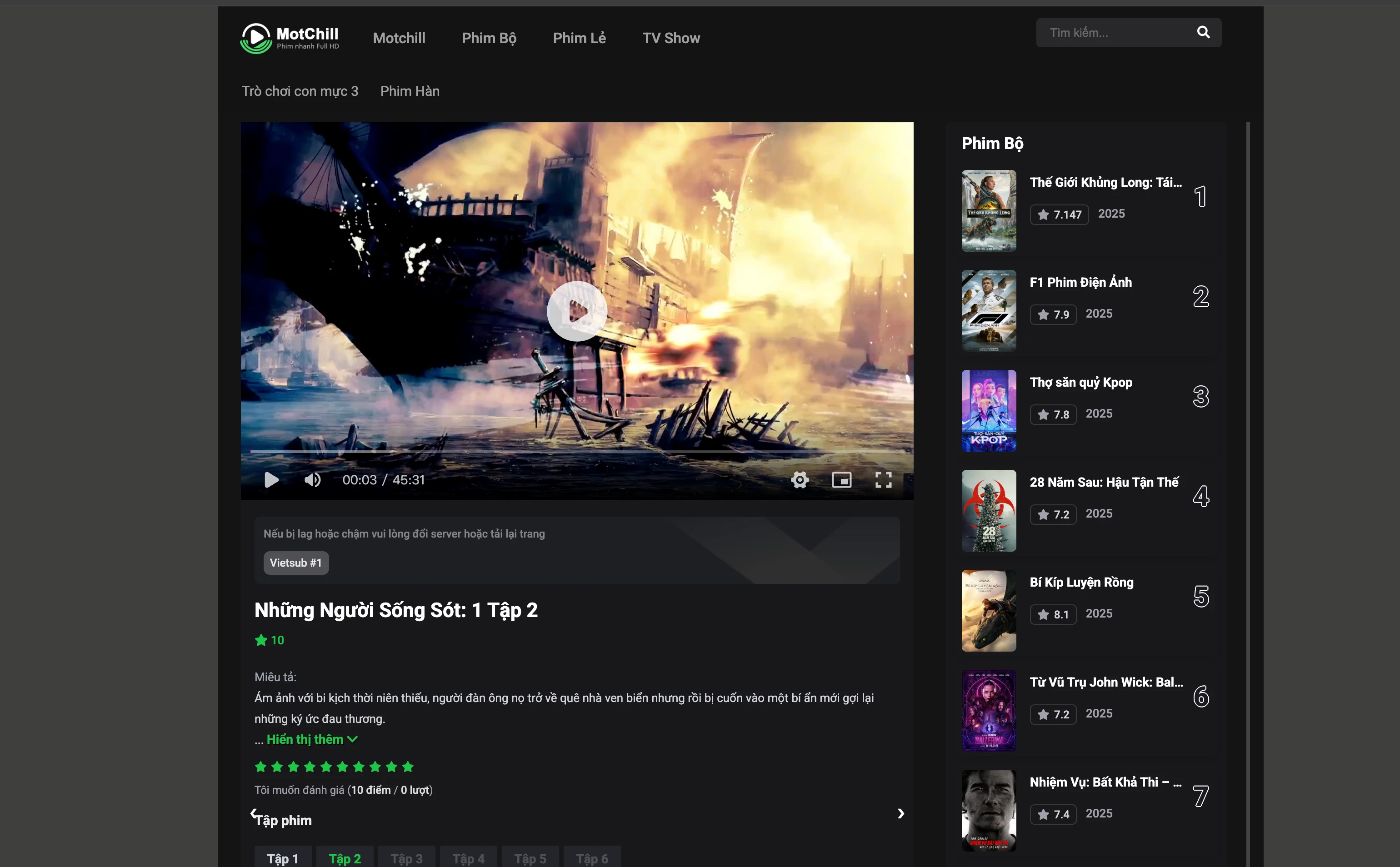 Theme Dooplay Wordpress  Motchill xanh - Image 3