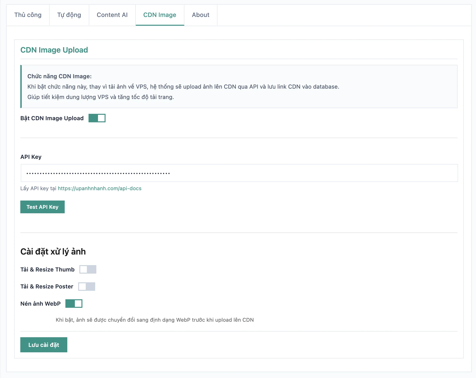 Plugin Core OPhim tích hợp content AI Pro