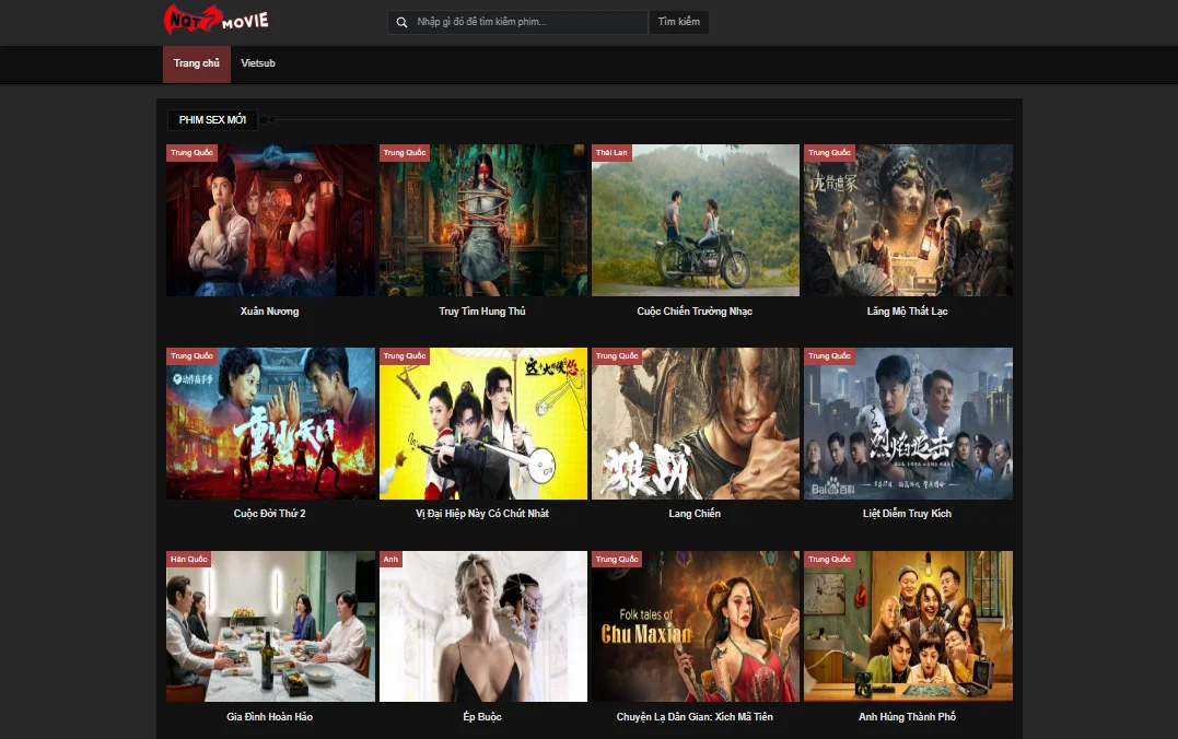 Theme Phim X 3 OPhimcms chạy laravel